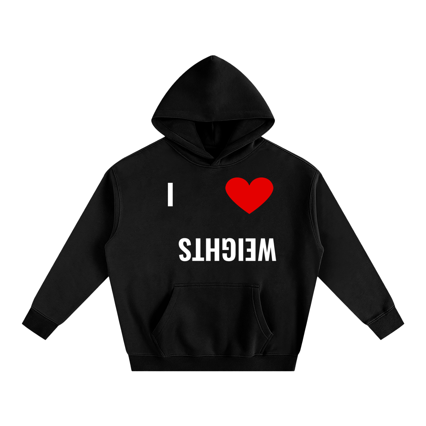 ME ENCANTA LA SUDADERA CON CAPUCHA DE PESAS